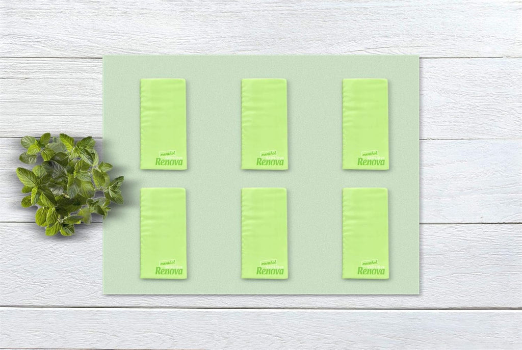 Șervețele de buzunar Renova SENSITIVE MENTHOL 6 pachete alb regulat 1 bucată (pachet de 6)
