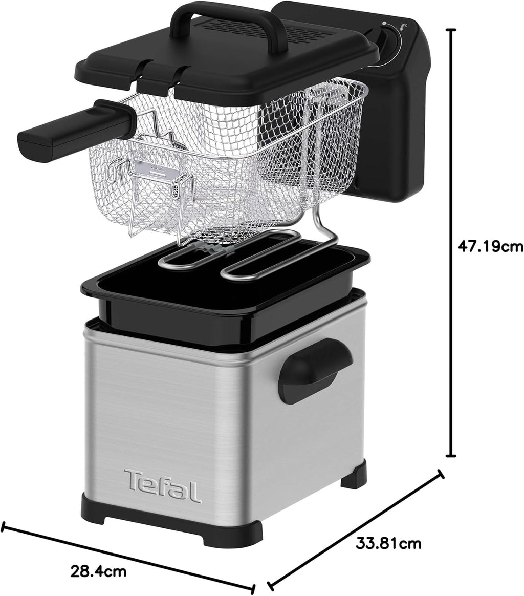 Tefal Family Pro Access 4.0L, 3000 Watt, semiprofesionala, cu ulei, rezervor de ulei detașabil, tehnologie cu zonă de răcire Electrocasnice Naty Shop
