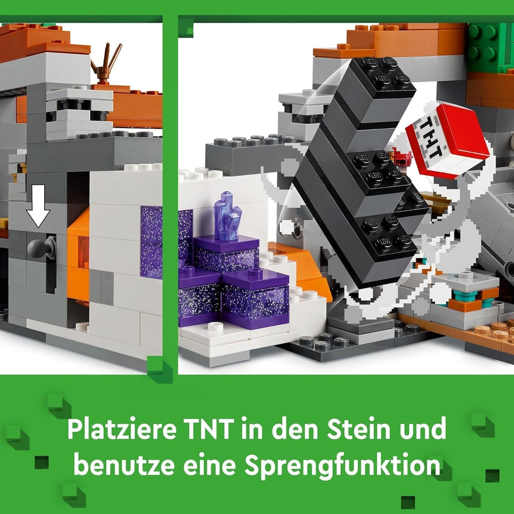 LEGO Minecraft Badlands Mine Videojáték bányászjáték készlet 8 év feletti fiúknak és lányoknak Szórakoztató építőkockák kalandkészlet születésnapi ajándék 21263 építőkészletek Besuche den LEGO-Store