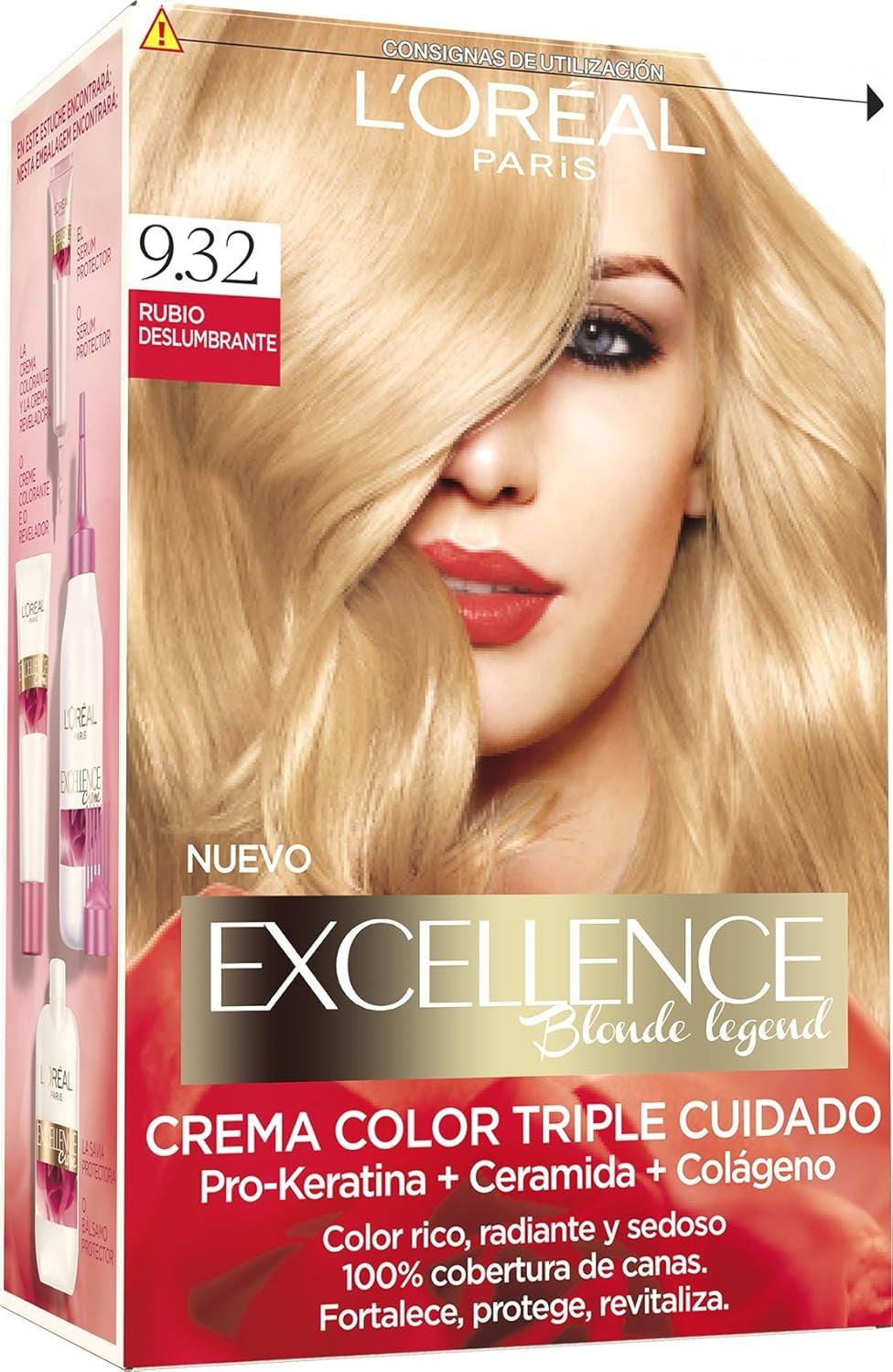 L'Oreal Excellence Creme N.1 Vopsea pentru par Naty Shop 9.32 1 bucată (pachet de 1)