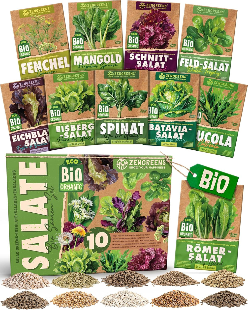 Bioparadicsommag 10-10 db-os paradicsommag készletben a kertben, erkélyen vagy magaságyásban történő egyszerű termesztéshez - Vetőmagok - Palánták