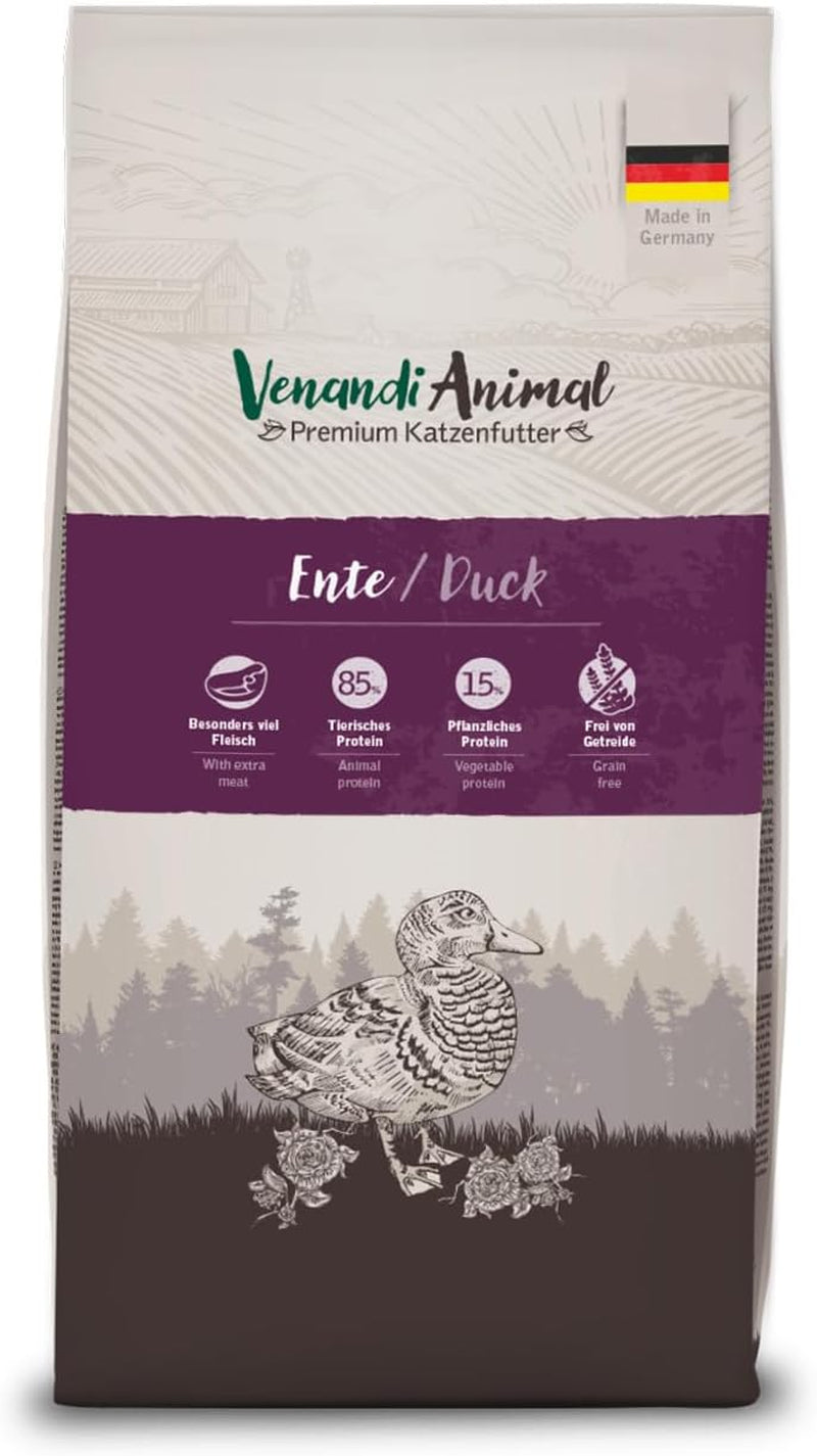 Venandi Animal - Hrană premium pentru pisici - Miel, cu multă carne proaspătă, hrană uscată, fără cereale 1 pachet (1 X 1,5kg)
