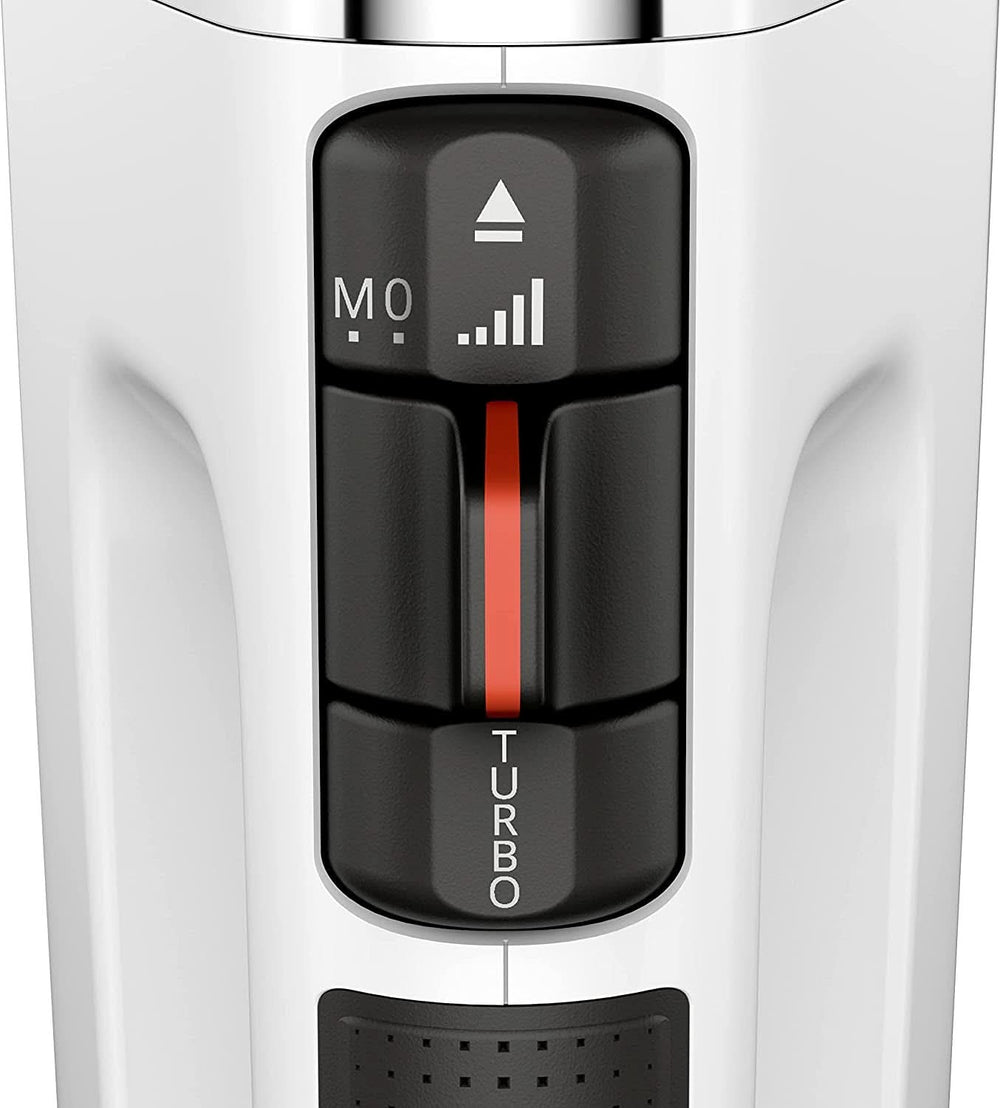 Krups GN9121 3 Mix 9000 Kézi mixer | 750 Watt | Geschwindigkeitsregler | Turbó üzemmód | Auswurffunktion | Ergonomikus markolat Beleértve Schneebesen, Knethaken, Pürierstab-Aufsatz, Messbecher | Weiß/Silber Naty Shop