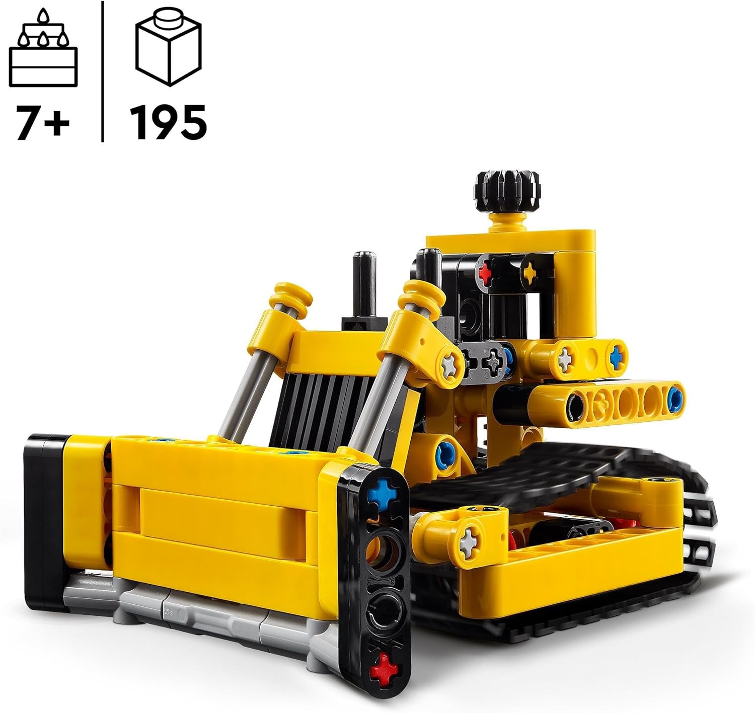 LEGO Technic nehéz buldózer építőjáték buldózer Adjon hozzá építkezési építőjátékot gyerekeknek Tech Ajándék fiúknak és lányoknak 7 éves, 42163 építőkészlet Besuche den LEGO-Store