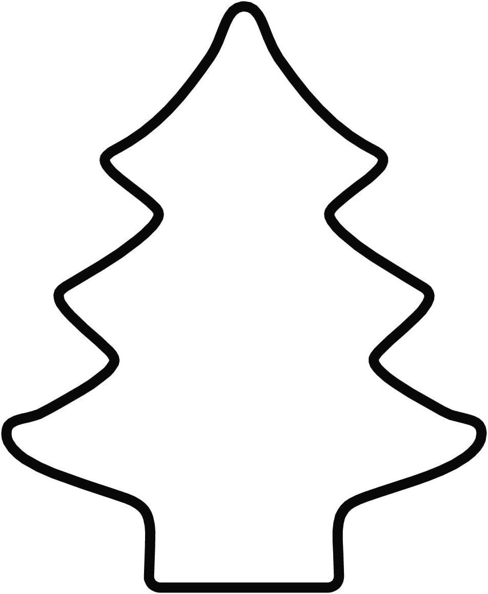 Formă de turtă dulce originală Kaiser, formă de brad de Crăciun, 13 x 9 x 2,5 cm, oțel inoxidabil, tăiere ușoară și precisă, manevrare sigură și confortabilă, negru