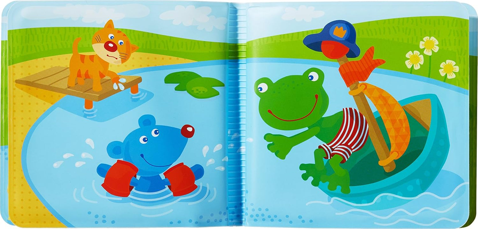 HABA 302634 Captain Frog 2 carte de baie, jucărie pentru copii mici Jucarii Bebe Naty Shop