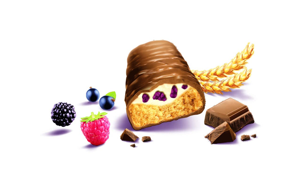 Balisto csokoládécsomag ömlesztett, yoberry, gabonapelyhek és joghurtos csokoládészeletek, 8 x 18,5 g, csokoládé, müzliszeletek, csokoládé csomag (148 g)