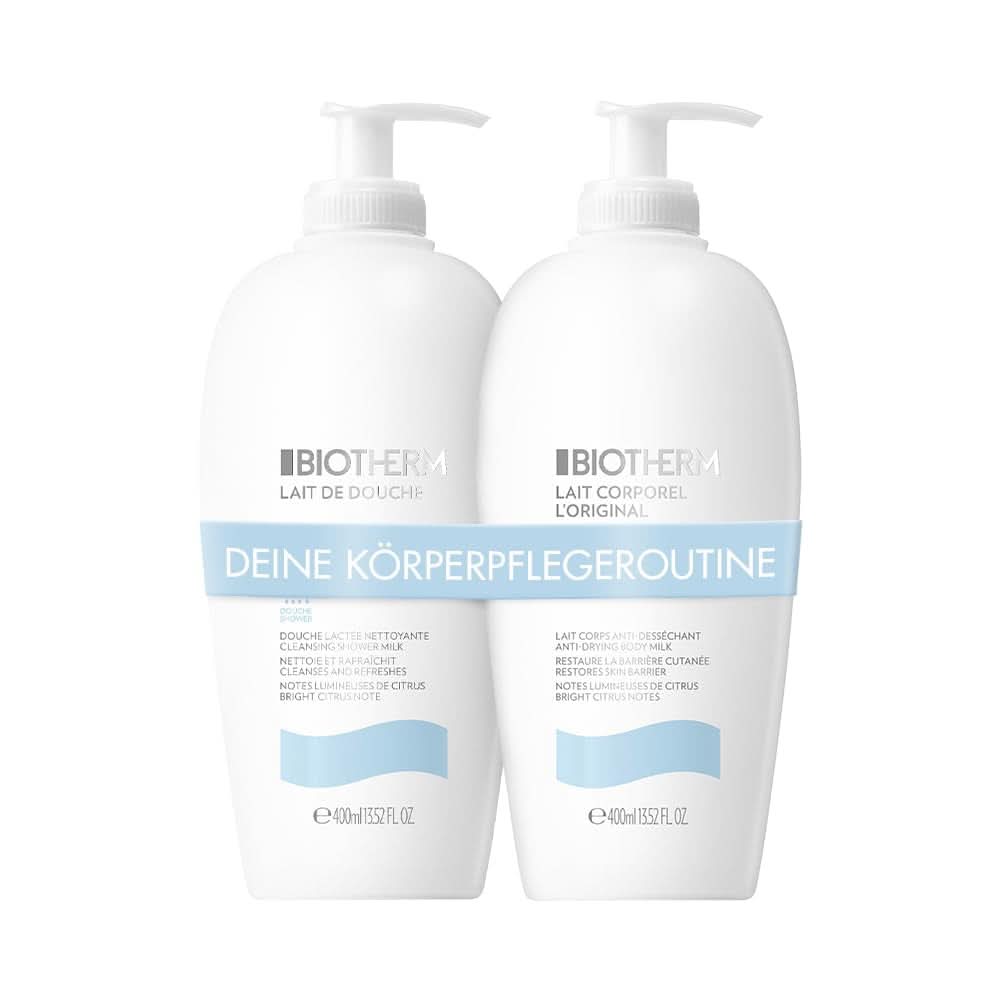 Biotherm Lait Corporel L'Original, Hidratáló testápoló planktonnal, 400 ml Kozmetika és Szépségápolás Naty Shop Testápoló 400 ml + Tusfürdő 400 ml szett