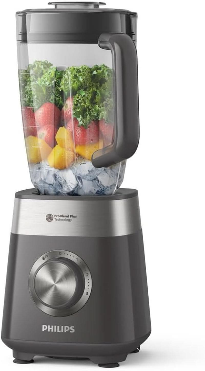 Philips állványkeverő és turmixkészítő – 600 W, 2 literes Becher, Homeid-App, 2 Geschwindigkeitsstufen + Impulsfunktion, Problend, Ice-Crush-Funktion (HR2291/41) Kitchen Naty Shop 1000 Watt