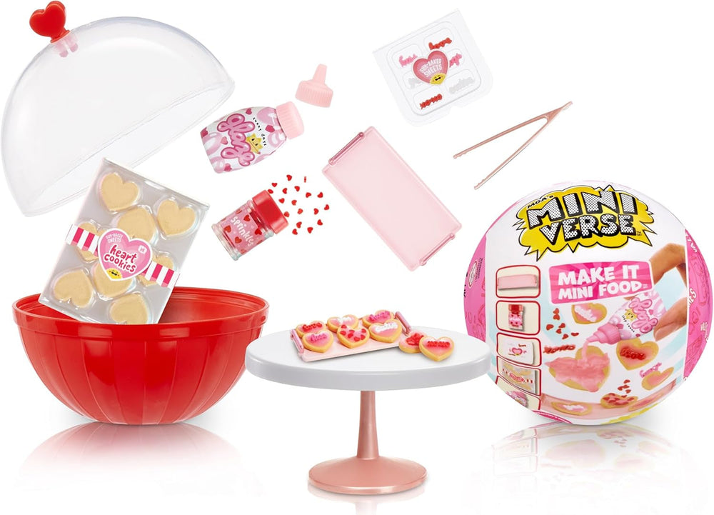 MGA's Miniverse Make It Mini with Love – Mini-Sammlerstücke, DIY Kunstharz-Bastelspiel, Valentinstag-Serie, Nachgebildete Lebensmittel, Nicht Essbar - für Sammler & Kinder ab 8 Jahren
