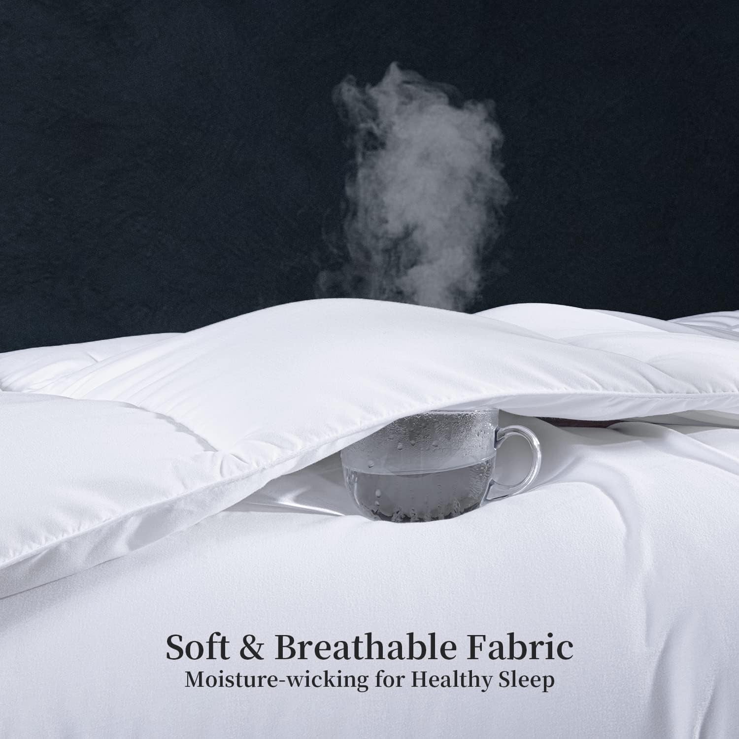 Kingsley Trend Alternative White Down Quilt For All Seasons, All Season, King Size Duvet (2.6 M X 2.3 M), moale, lavabil la mașină Plapumi si pilote Naty Shop