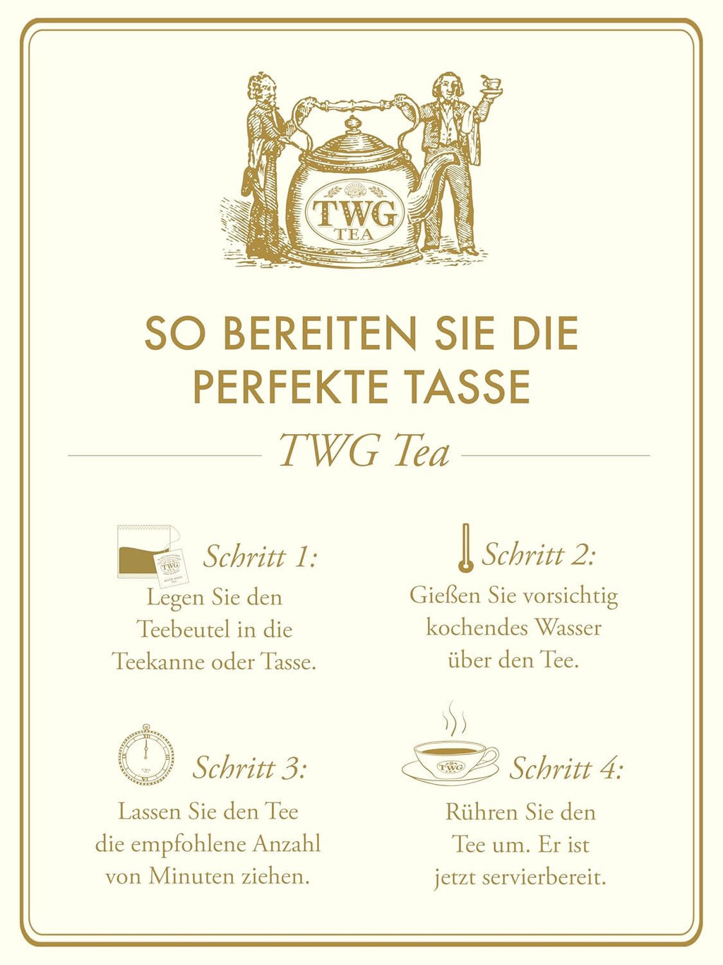 TWG Tea | Ceai englezesc pentru micul dejun | Ceai negru | Note florale | 15 pliculețe de ceai cusute manual din bumbac | Set cadou