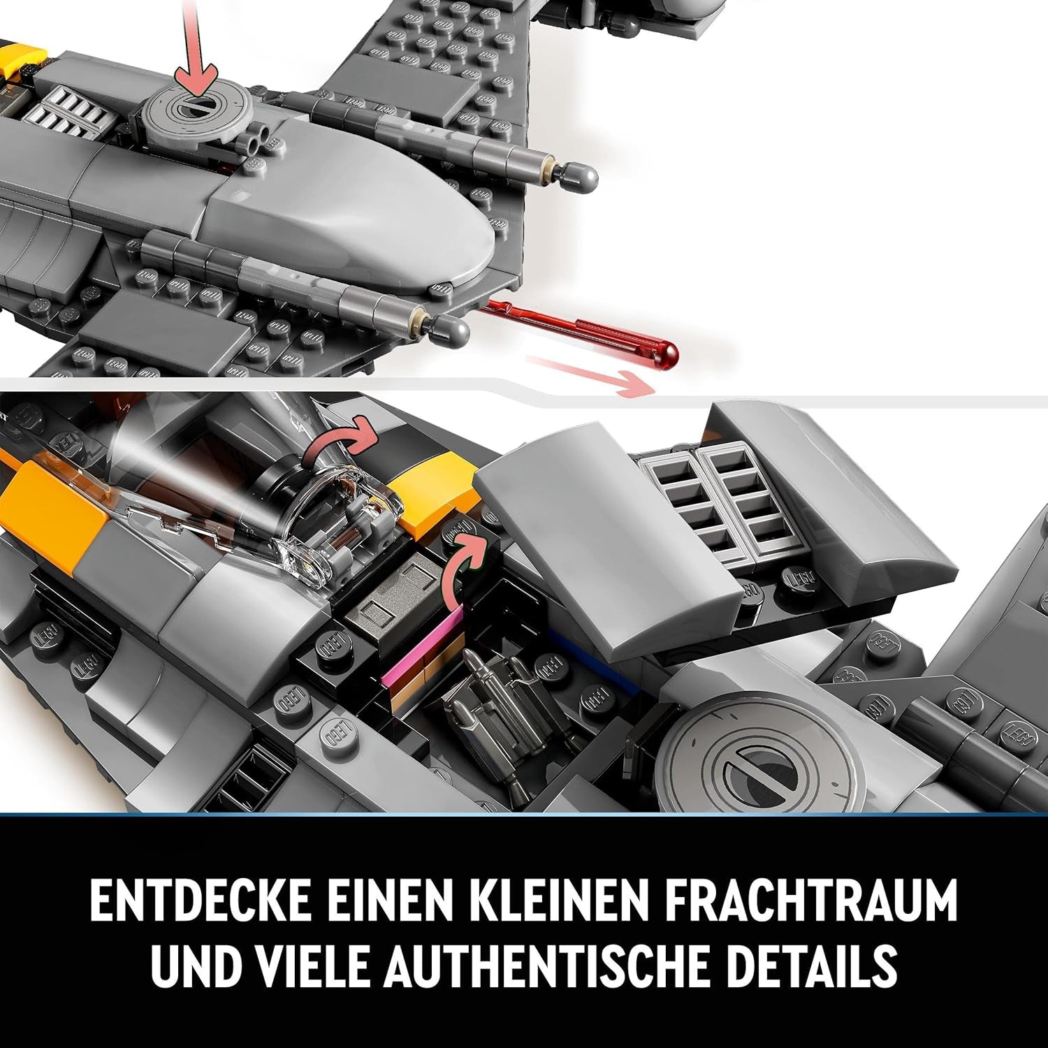 LEGO Star Wars Mandalorian Fighter N-1 a Boba Fett könyvéből építőjáték űrhajó készlettel, 4 karakterrel, beleértve a Baby Yoda 75325 figurát, építőkészleteket Besuche den LEGO-Store