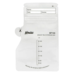 BF100 Anyatej tároló táska - Anyatej tartó - űrtartalom 220 Ml - 100 db - Átlátszó élelmiszerek és szoptatási kiegészítők Bebe Naty Shop