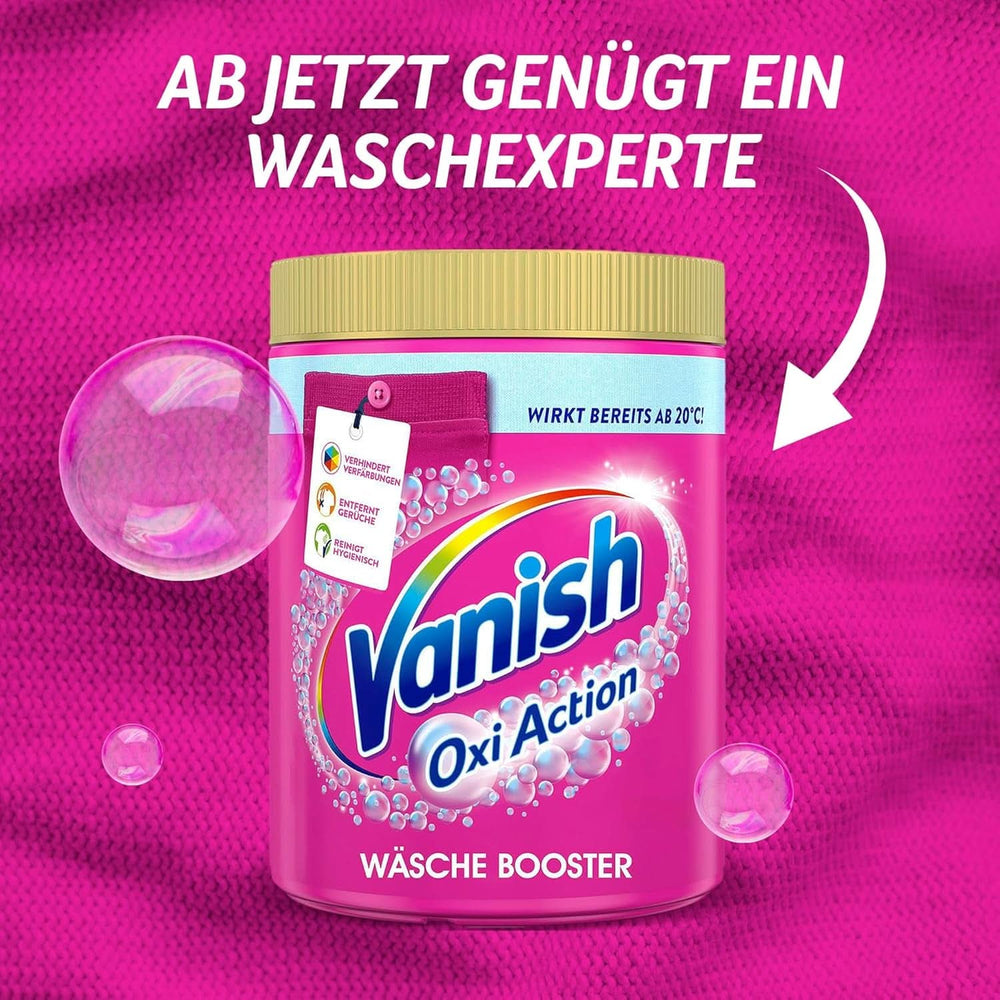 Vanish Oxi Action Powder Pink - 1,125 kg - klórmentes folteltávolító és mosodajavító por - színes ruhákhoz Mosószerek Naty Shop