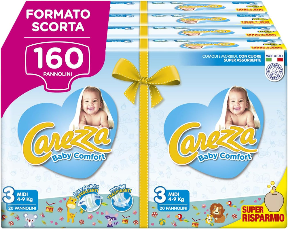 Pelenkák Baby Comfort Midi | 3-as méret (4-9 kg) | 160 pelenka