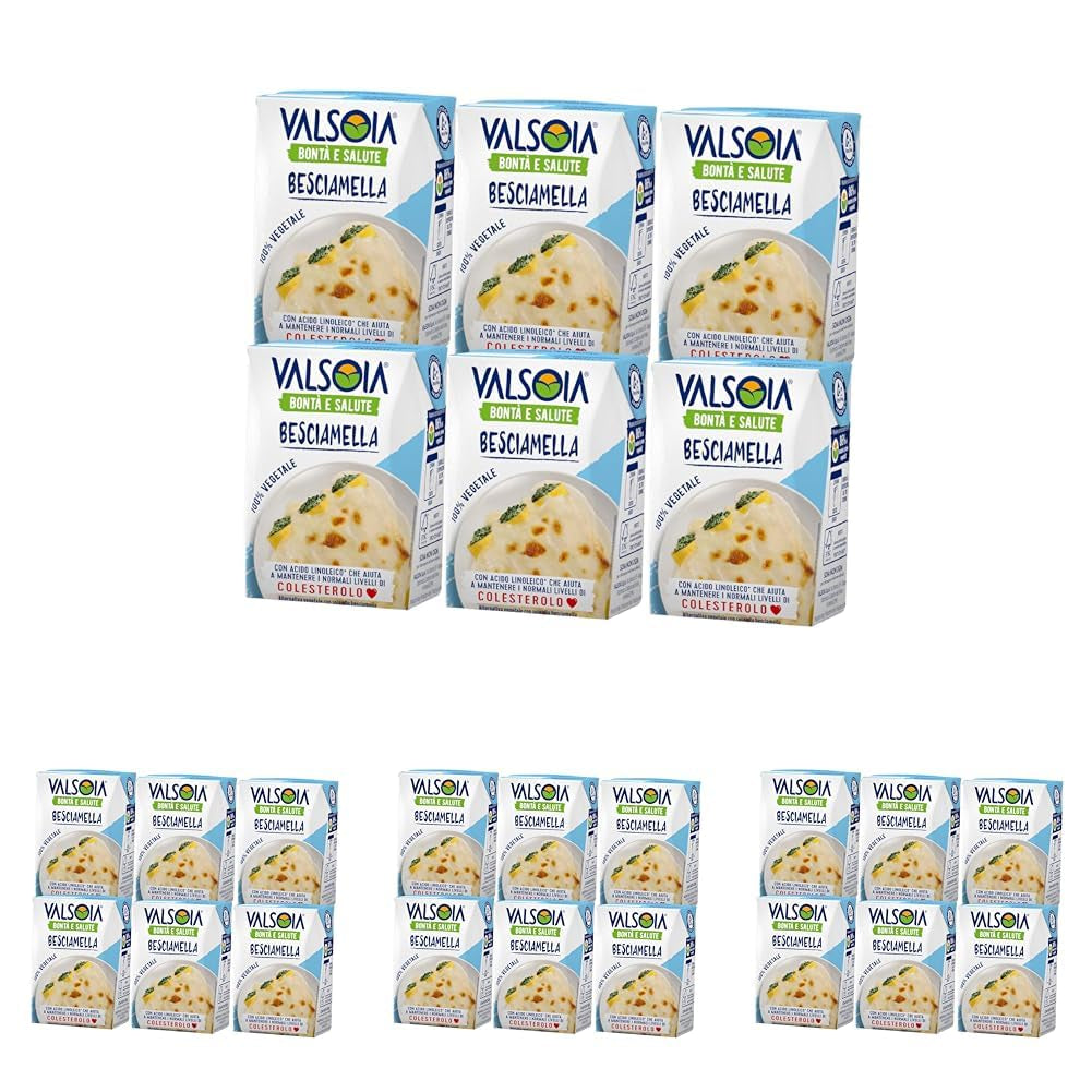 Béchamel kondicionáló, Laktózmentes Béchamel, Sokoldalú főzésben, Ideális vegánoknak és vegetáriánusoknak, 6 x 200 ml
