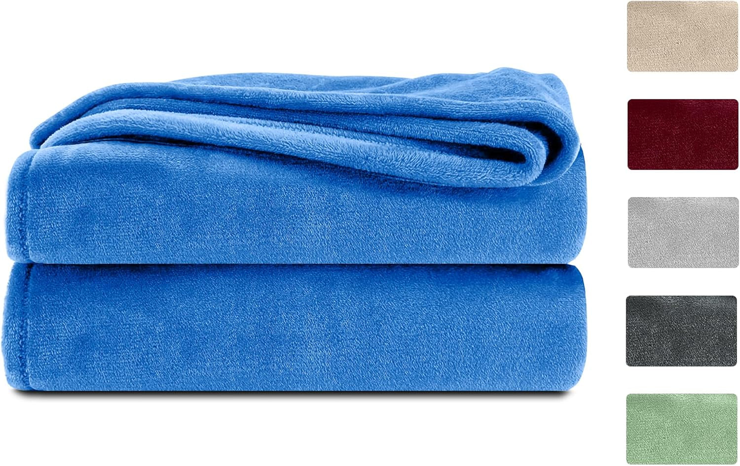 Komfortec bolyhos takaró, kényelmes takaró, polár takaró, Öko-Tex minősítésű, szuper puha, 150X200 cm, 260 G/M², bézs Ágyak és Takarók Besuche den Komfortec-Store Blue 150 X 200 cm
