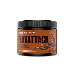 Body Attack Flavattack®, Double Choc Brownie, 250G / 83 adag Aromas Naty Shop 250 gramm Double Chocolate Brownie