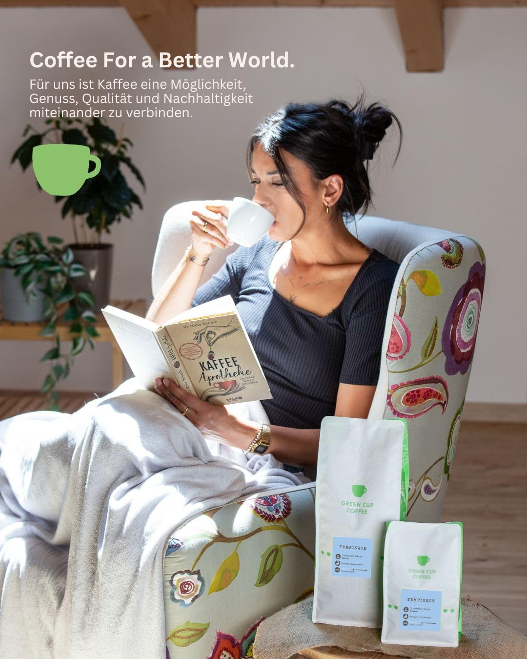 Coffee - Tempixque I 100% Arabica I Kaffeebohnen 1kg I Ideal für Vollautomat, Brühkaffee und French Press mit schokoladig, nussigen Aromen I mittlere Röstung