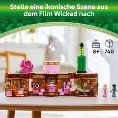 LEGO Wicked Glinda és Elphaba hálószobája - Babaház 2 mini Óz boszorkány babával, klassz kiegészítőkkel, köztük virágokkal és ruhákkal - Kreatív játék 8 év feletti lányoknak és rajongóknak - 75683 Építőkészlet Besuche den LEGO-Store