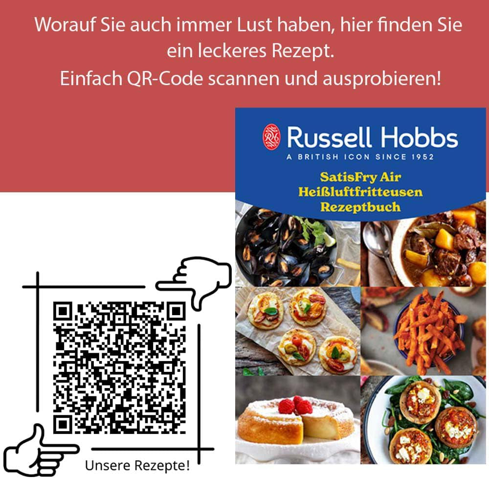Russell Hobbs Air Fryer L 4L Rapid Airfryer, 7 főzési funkció, 10 program Háztartási gépek Naty Shop