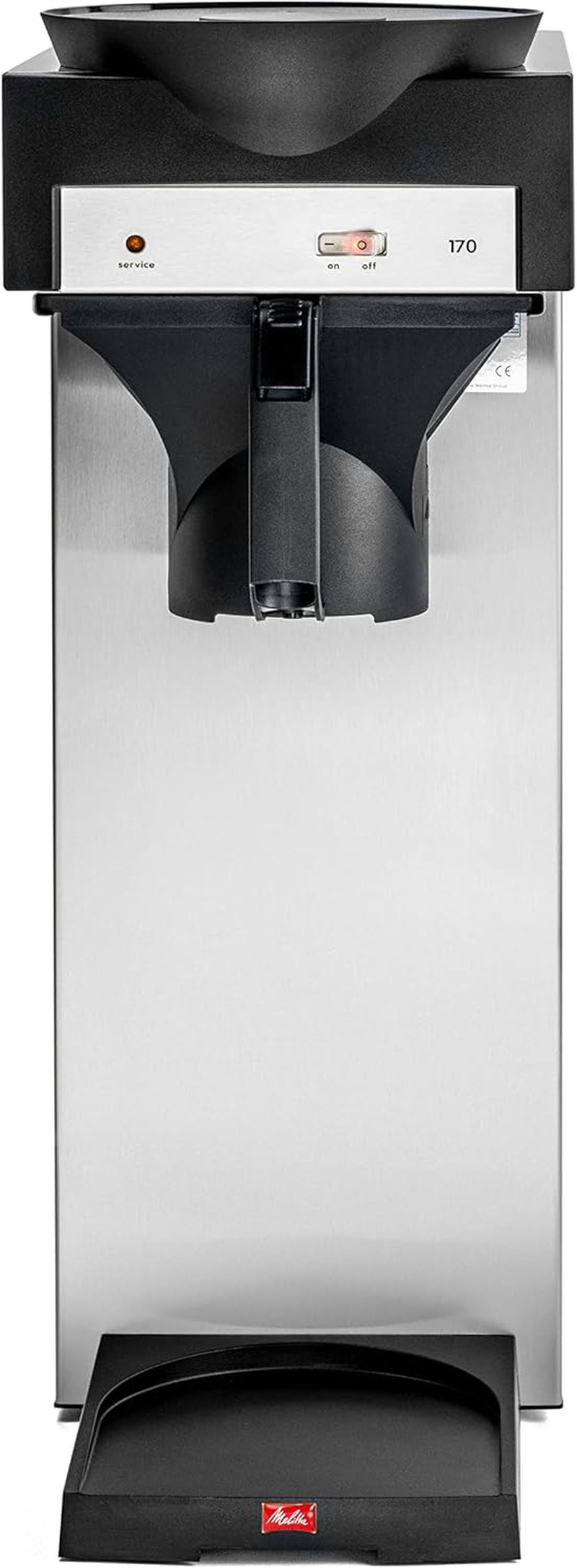 Espressor profesional cu filtru 170 M, cu spațiu de depozitare pentru carafă de sticlă