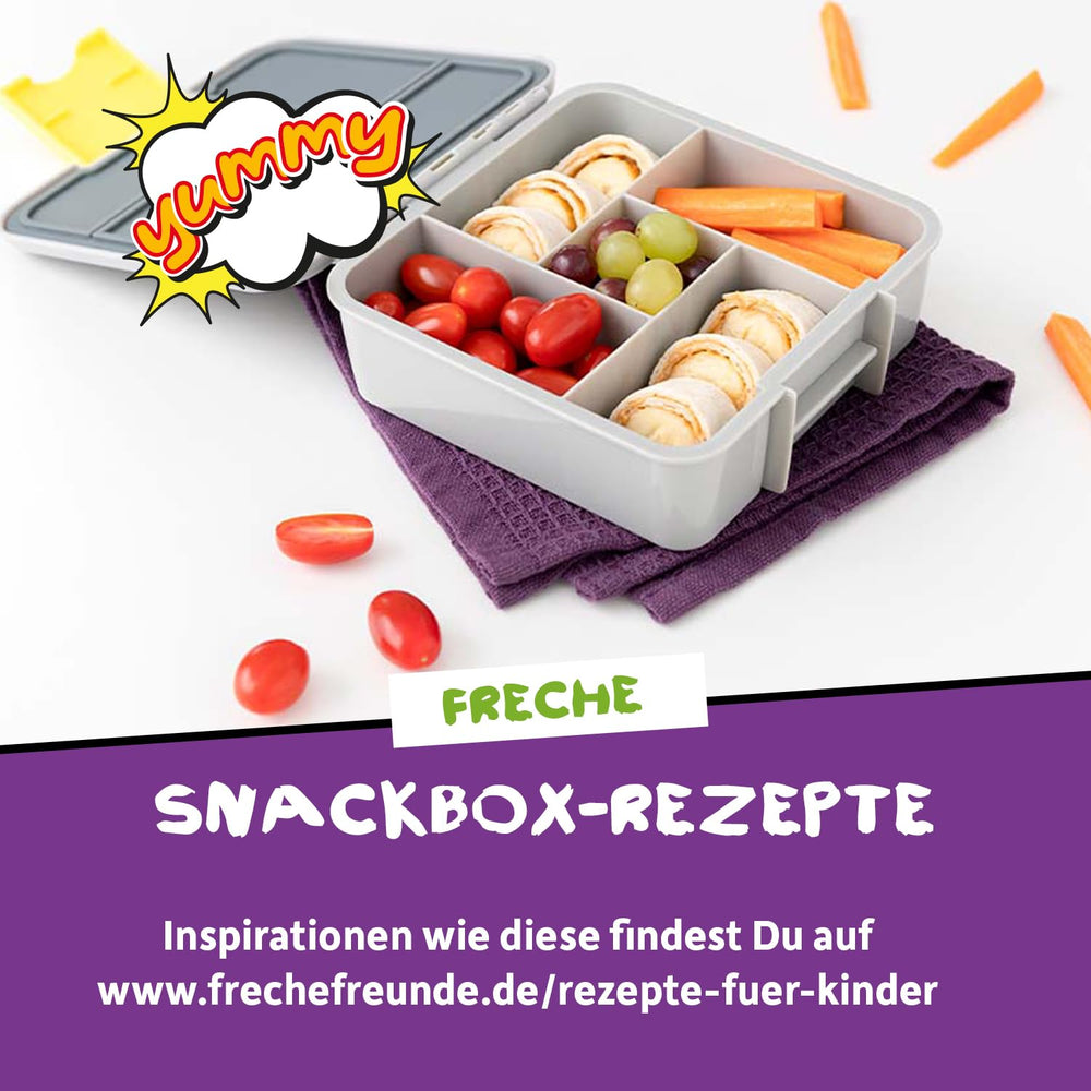 FRECHE FREUNDE KIDS, Bobs & DIKKAs Ropogós banános kakaós müzli, ropogós csokoládé müzli gyerekeknek, alacsony cukortartalommal, adalékanyag nélkül, 100%-ban vegán, 6 darab (6 x 280 g)