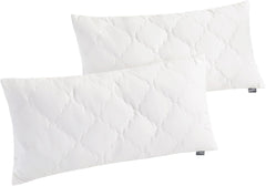 Traumnacht Pernă din bambus cu fibre de bambus, hipoalergenic, antibacterian Set de perne cu fermoar, format din 2 perne 40X80Cm, certificat Oeko-Tex, dezvoltat în Germania Perne standard Naty Shop 40 X 80 Cm Pernă