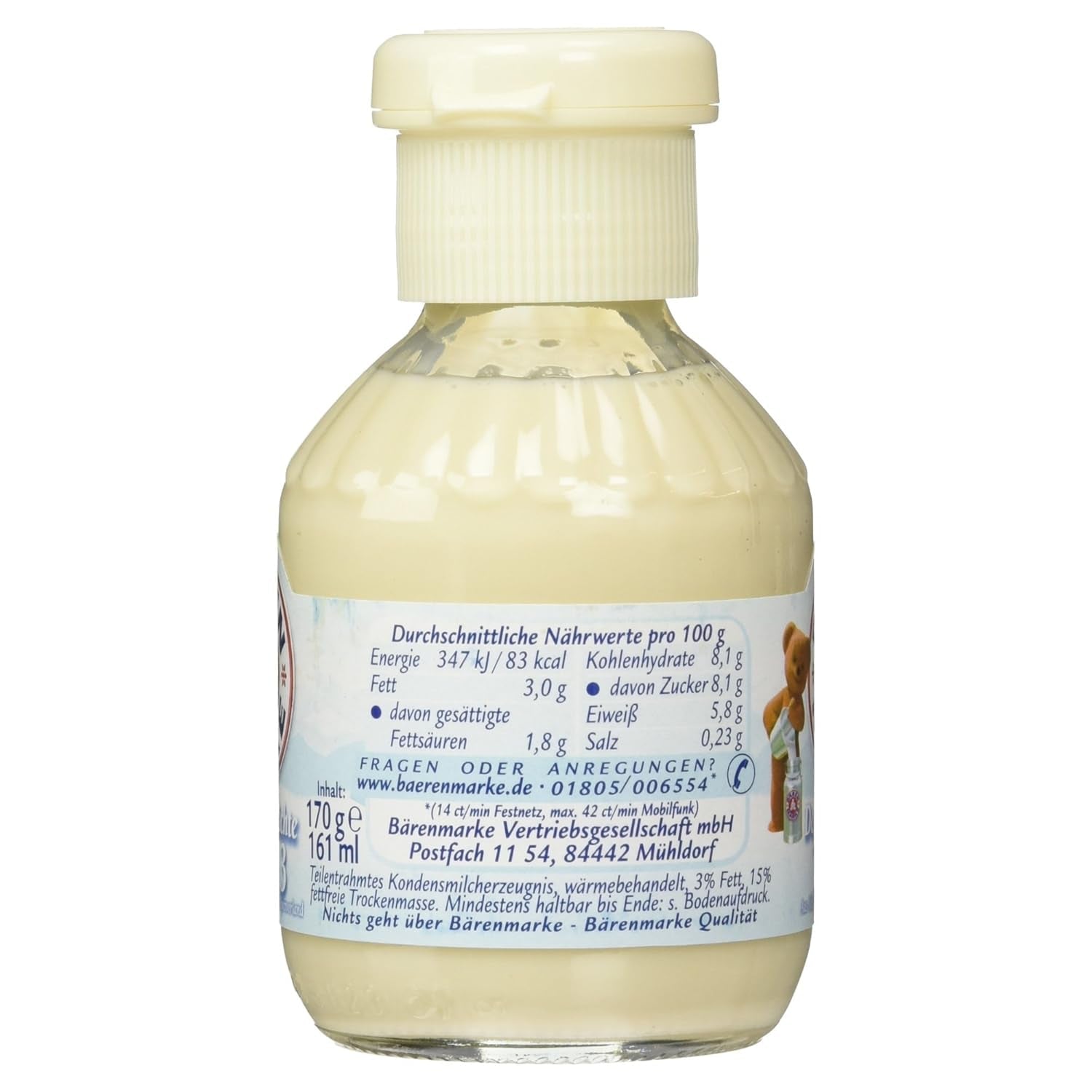 Der Extra Leichte Traum 3 Kondensmilch, 170g