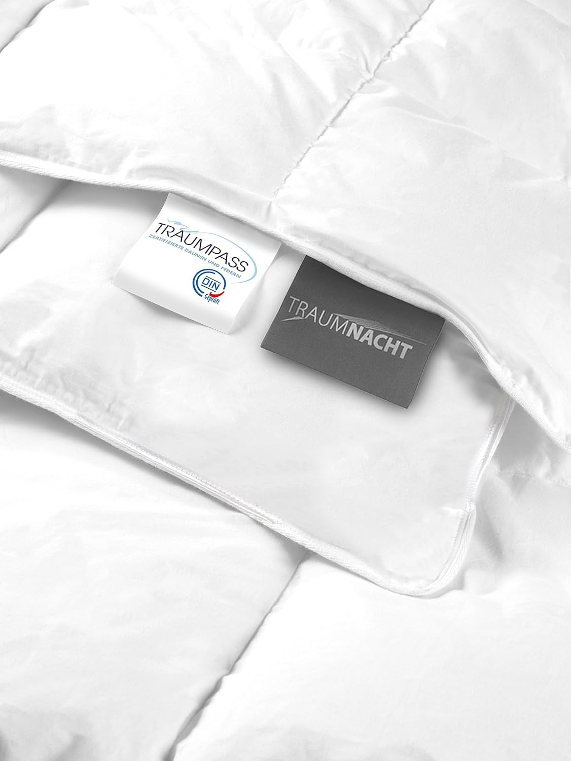 Traumnacht Basic Light pehelypaplan új fehér pehely (60%) és tollak (40%), DIN EN 12934, 135 X 200 cm, Down Pass és Öko-Tex tanúsítvány, német minőségi szabvány szerint gyártva Paplanok és paplanok Naty Shop