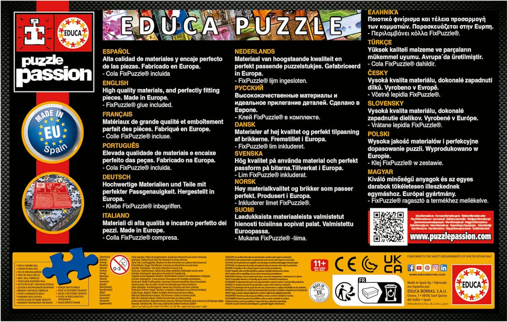 Educa - 500 darabos puzzle felnőtteknek | Szemtelen haszonállatok. Méretek: 48 X 34 cm. Tartalmazza a Fixpuzzle puzzle ragasztót. 11 éve (19905) Puzzle Naty Shop
