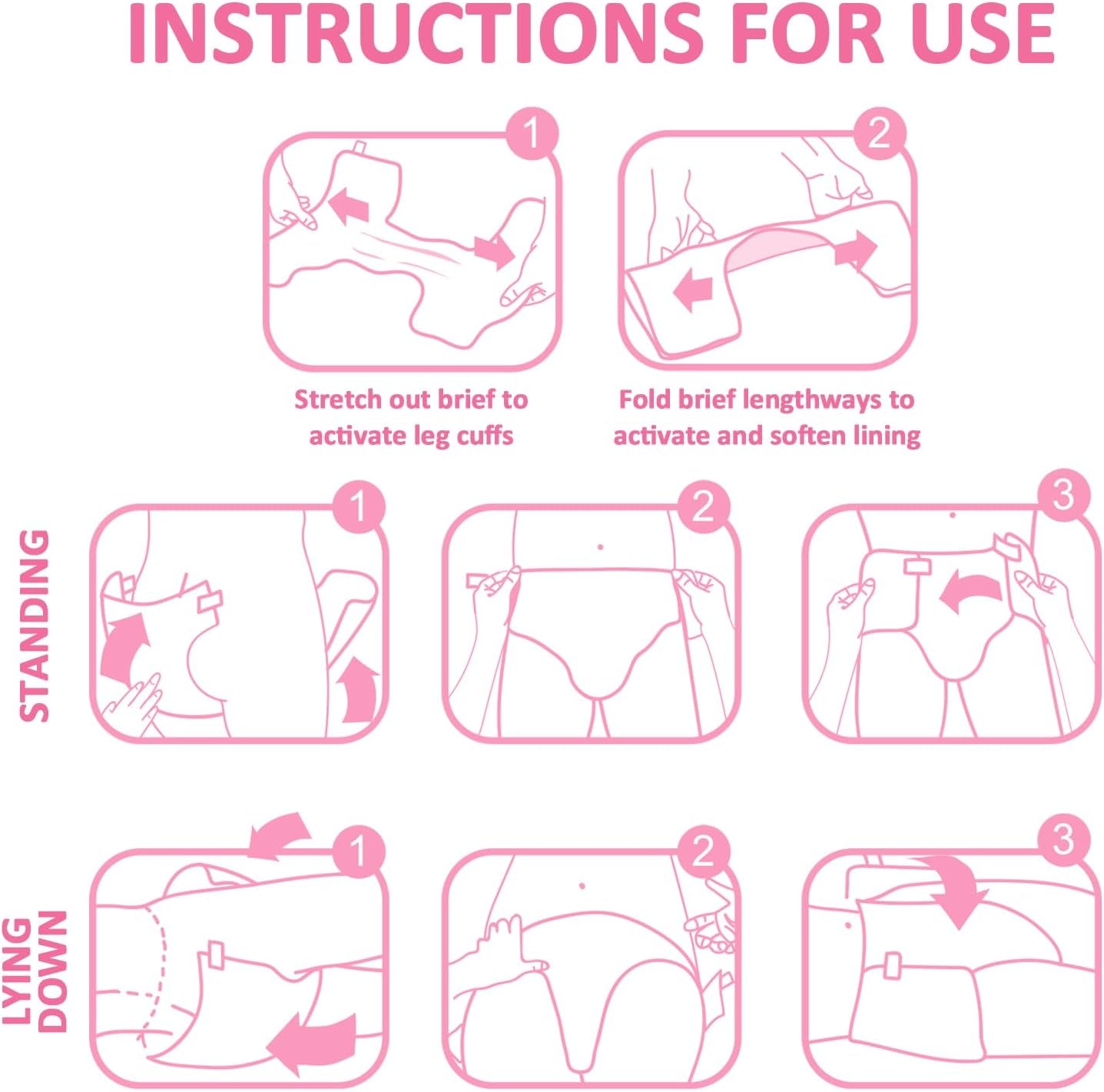 Nyomtatott pelenkák felnőtteknek, 5500-5800 ml, 2 csomag – pirosító baba (M)