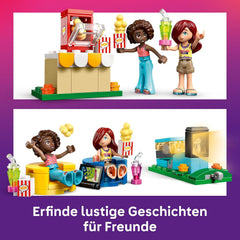 LEGO Friends Friendship Movie Night játék 6 évesnél idősebb lányoknak - beleértve 2 mini baba, egy képernyő és egy világos tégla projektor - Kreatív építőkészlet - 42642