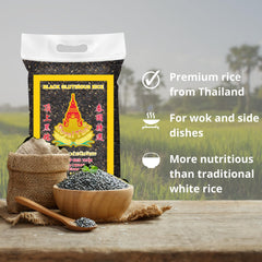 ROYAL THAI RICE - Fekete ragacsos rizs - 10 x 1 kg - Multipack
