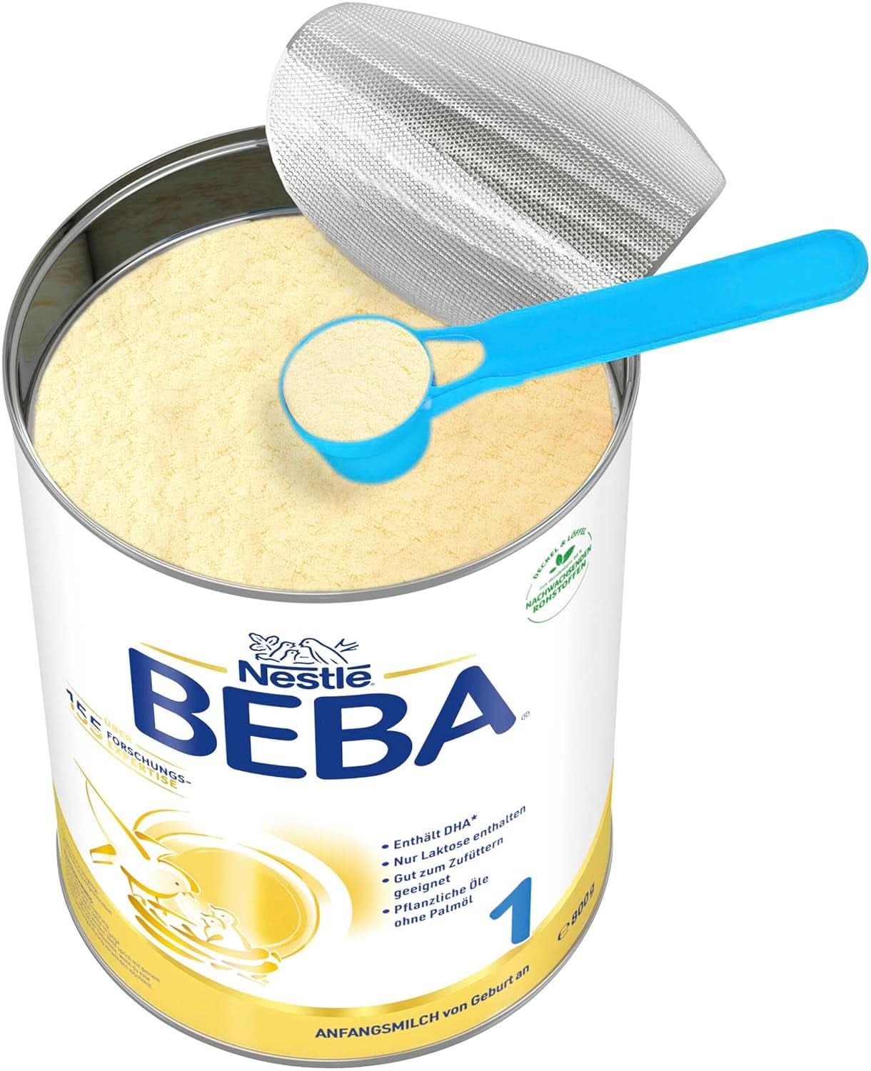 BABY 1 kezdeti tej születéstől, csak laktóz, pálmaolaj nélkül, 3. csomag (3 x 800 g) Anya és Gyermek Naty Shop