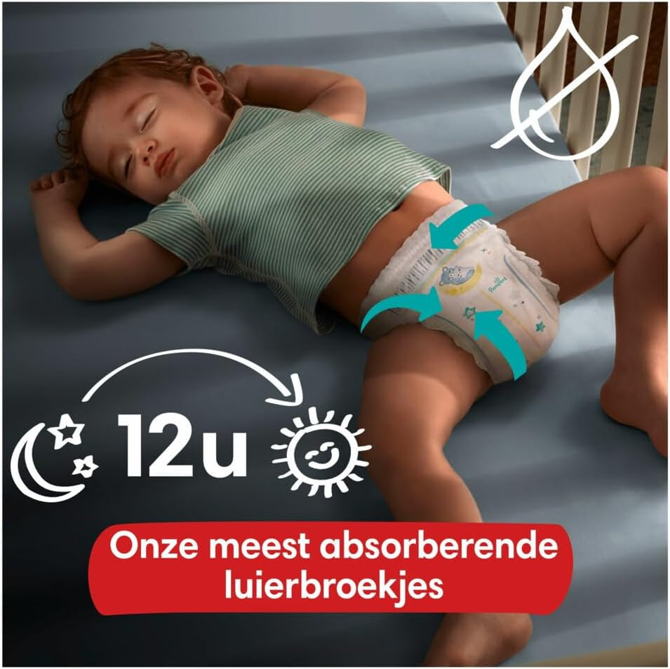 Pampers - csúszásmentes baba hálóingek - 6-os méret - kis csomag - 30 darab - 15+ kg