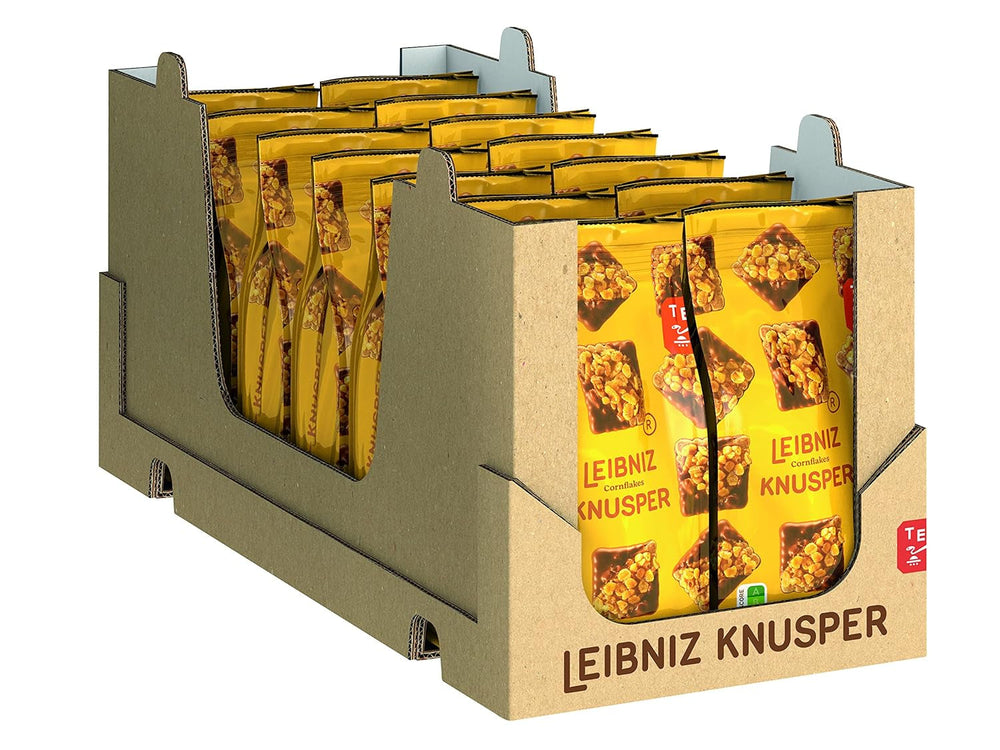 LEIBNIZ Biscuiți cu unt originali, pachet de 22 de gustări, biscuiții cu unt numărul 1, biscuiți crocanți într-un pachet mare practic (22 x 50 g), perfecți pentru călătorii