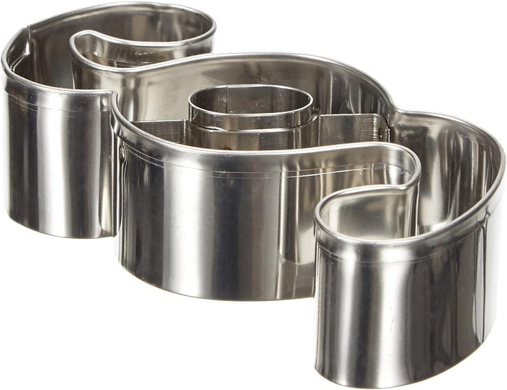 Formă de biscuiți Städter § Semn 7,5 x 3 x 2 cm, Argintiu