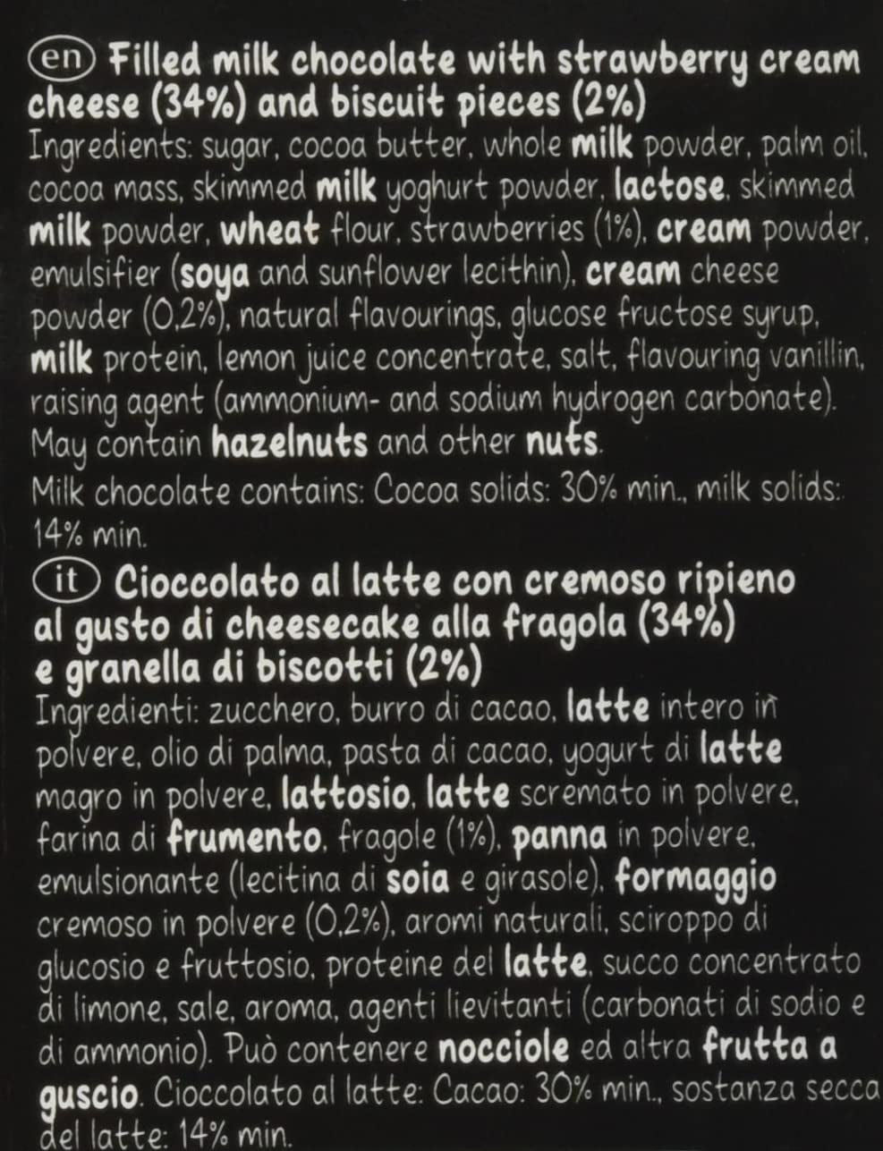 Lindt HELLO epres csokoládé sajttorta | Rúd 100g | Tejcsokoládé eper túrókrémes töltelékkel | Csokoládé | Csokoládé ajándék (5 db-os csomag)