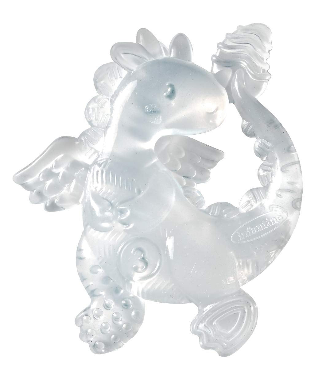 Infantino 316564-01 Inele de dentiție transparente Infantino – Inel de dentiție moale, fabricat din material non-toxic, pentru dezvoltarea senzorială și susținerea dentiției, multicolor