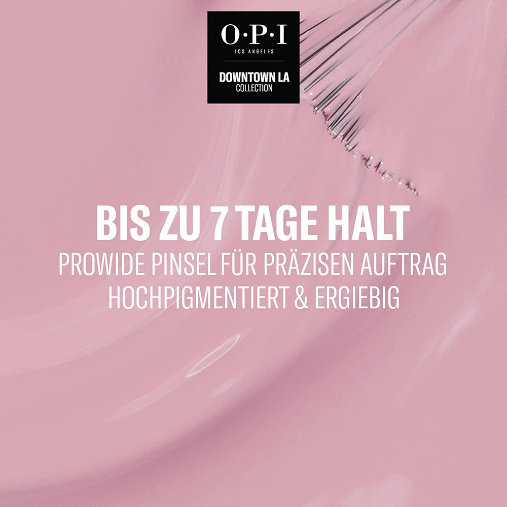 OPI Downtown LA Collection - Körömlakk (Rózsaszín a vásznon - Akár 7 napos viselet - hosszantartó körömlakk extra széles ProWide ecsettel a tökéletes körmökért