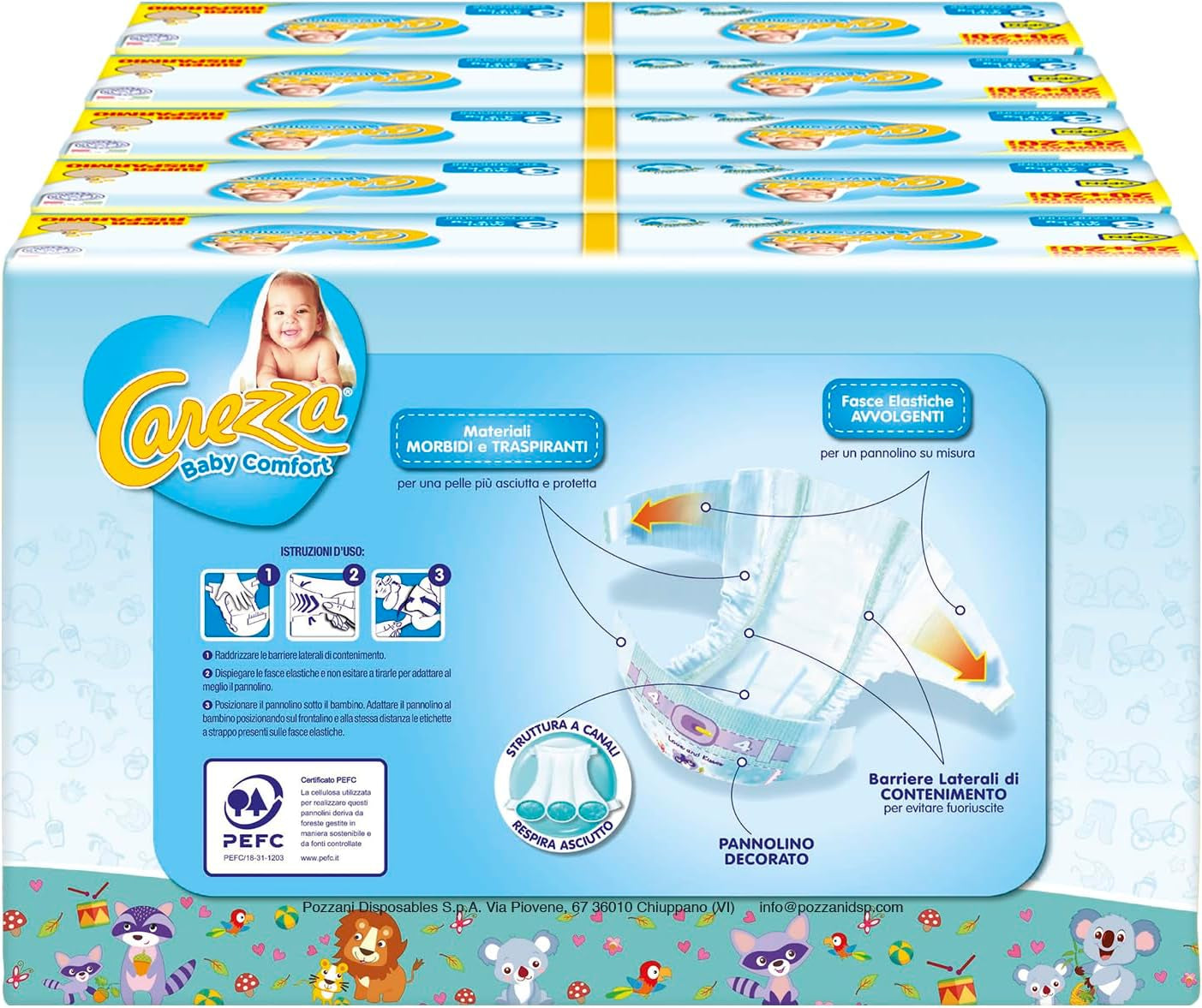 Pelenkák Baby Comfort Midi | 3-as méret (4-9 kg) | 160 pelenka