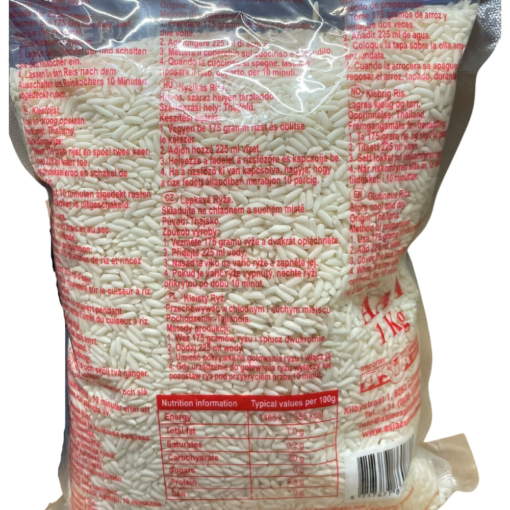ROYAL THAI RICE - Ragadós rizs - 1 x 1 KG