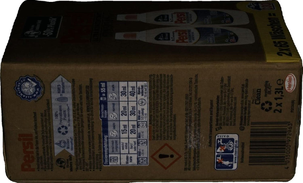 Persil Ultra Concentrate Sensitive Gel (130 mosás), Folyékony mosószer allergiáknak és babáknak kisebb üvegben, kevesebb műanyagért, Eltávolítja a nehéz foltokat, Bőrgyógyászatilag tesztelt Naty Shop mosószerek