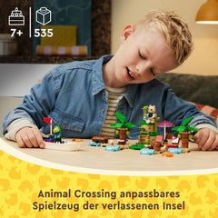 LEGO Animal Crossing Käptens Island Boat Tour, kreatív játék gyerekeknek 2 minifigurával a videojáték-sorozatból, beleértve a Huschke-t, ajándék lányoknak és fiúknak 6 éves kortól 77048 Építőkészlet Besuche den LEGO-Store