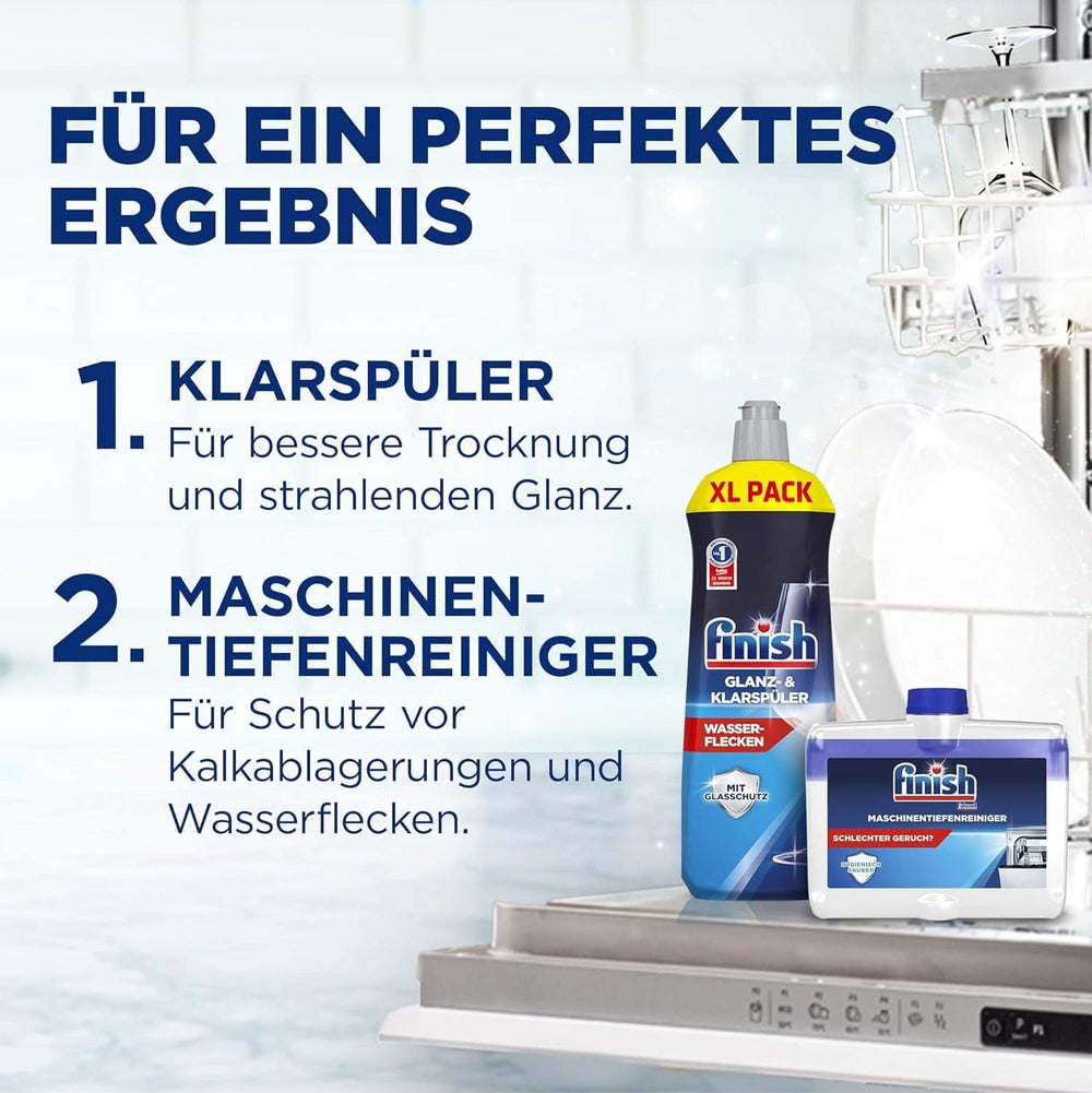 Finish Classic por alakú mosogatószer – foszfátmentes mosogatószer – 6,5 kg, nagy csomag (5 x 1,3 kg) Naty Shop konyhai mosogatószer