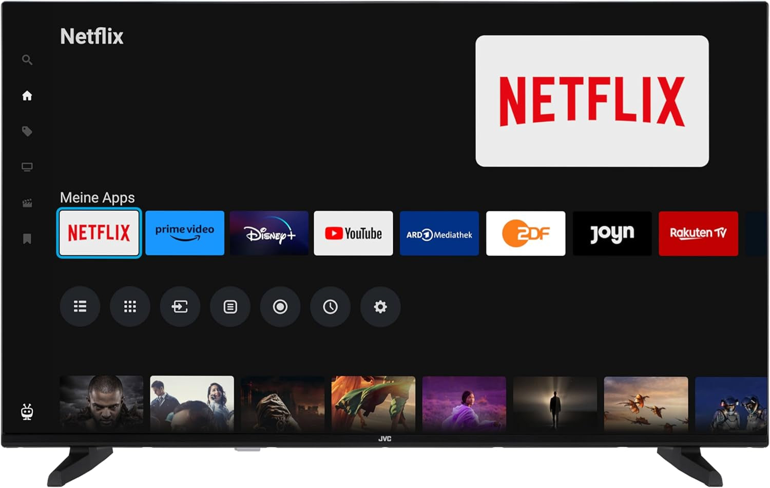 Televizor inteligent JVC de 32 de inci, cu tehnologie TiVo (Full HD, HDR, tuner triplu, 6 luni HD+ inclus) LT-32VF5355W
