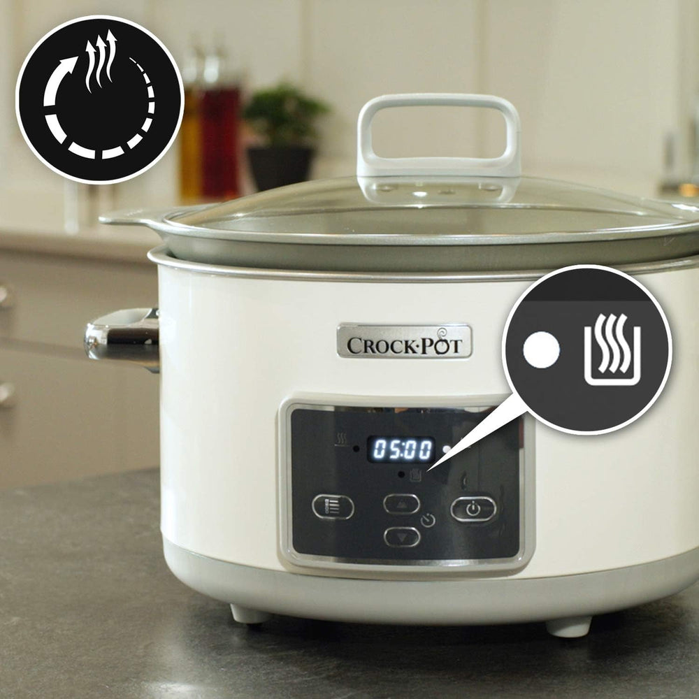 Crock-Pot Digital Slow Cooker Saute Slow Cooker Duraceramic 5 literes, CSC026X Slow Cooker Naty Shop