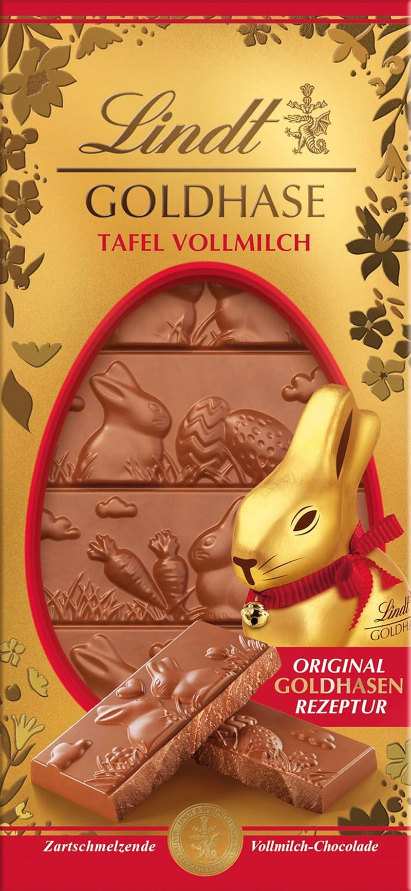Lindt Gold Bunny csokoládészelet, étcsokoládé | 120 g 60%-os étcsokoládé, eredeti Gold Bunny recept szerint készült | Csokoládé | Csokoládé ajándék